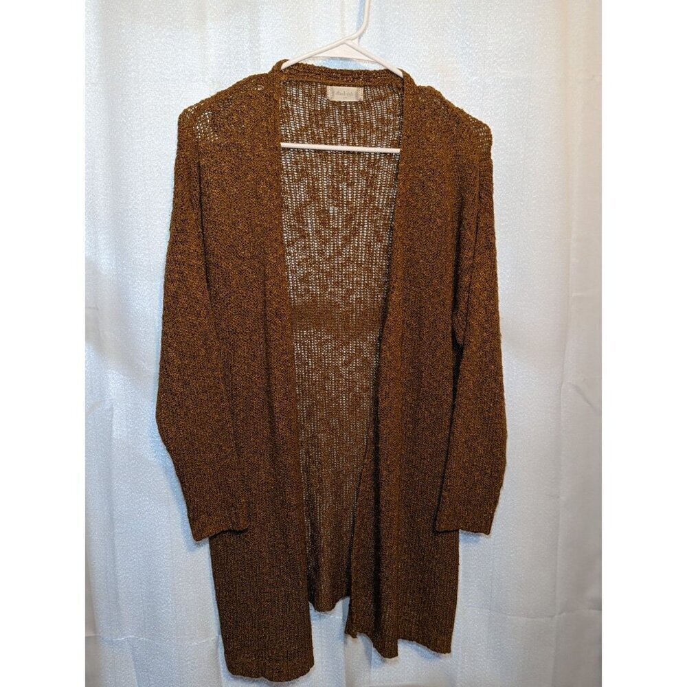 Altar’d State Womens Oversized Small/Medium Chunky Knit Sweater Cardigan Brown